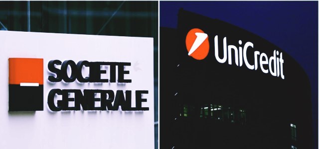 意大利联合信贷银行(UniCredit)正在考虑与法国竞争对手法国兴业银行(SocGen)合并的可能性